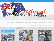 Tablet Screenshot of nationalcampdraft.com.au